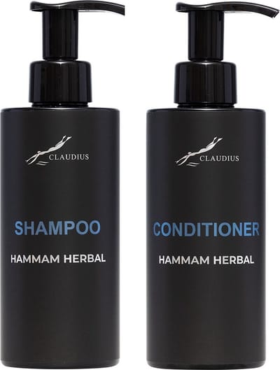 Douchepakket Hammam Herbal - Shampoo + Conditioner - 300 ml per fles - bodycare - luxe fles - set van 2 stuks - Cadeau