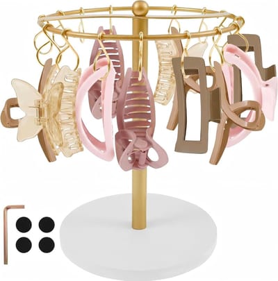 Haarspeld Organizer van Metaal, Sieradenstandaard voor 16 Clips, Perfect voor Badkamer en Slaapkamer, Ideaal Cadeau voor Vrouwen en Meisjes