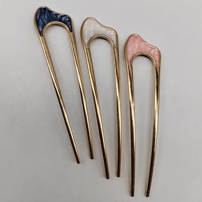 Franse Stijl U-vormige Haarvorken Vintage Haarspelden Opsteekkapsel Kapsel Accessoires Voor Vrouwen 3PCS