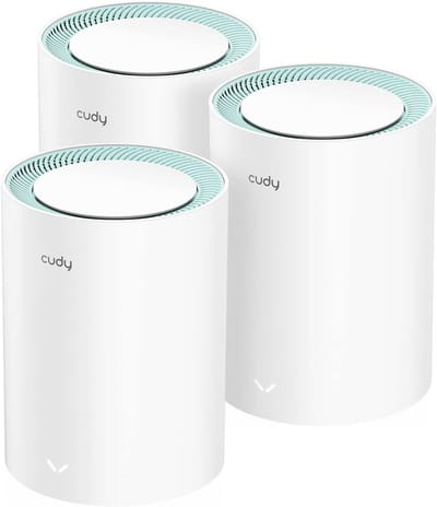 Mesh WiFi 6 Systeem (3-Pack) - Dekking tot 2500 m² - Dual Band AX1500 - Met Gigabit Poorten