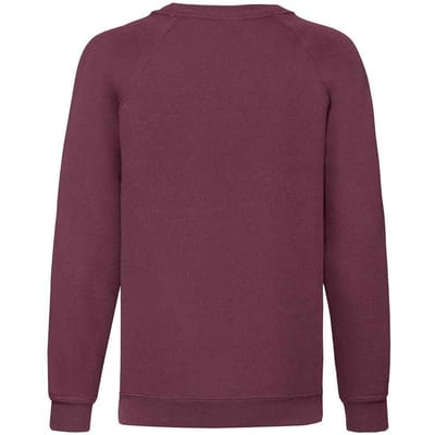 Fruit of the Loom Klassiek Raglan Sweatshirt voor kinderen/Kinderen (Bourgondië)