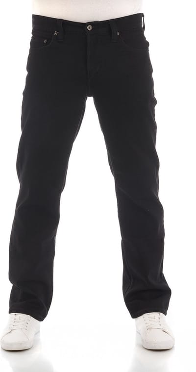 Mustang Heren Jeans Broeken Big Sur regular/straight Fit Zwart Volwassenen Denim Jeansbroek