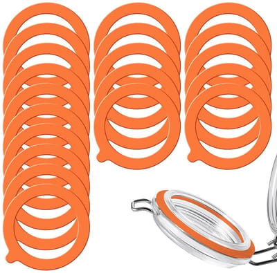 MTTproducts- Silicone Afdichtringen 20 Stuks - Weckringen - Voedselveilige Silicone - 93x67mm - Herbruikbaar - Antikleurend - Weckring
