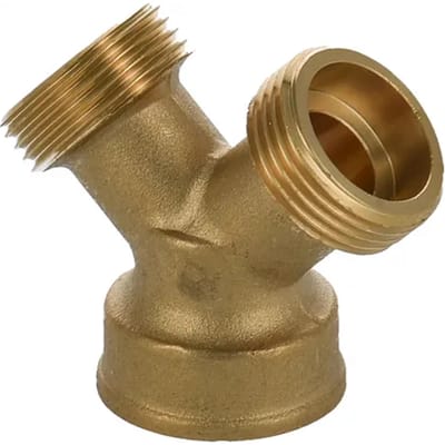 Sanivesk Y-stuk 3/4"mx3/4"fx3/4"m Messing