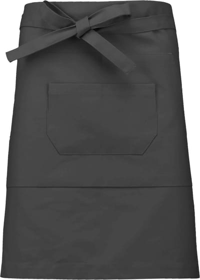 Awesome-Gifts - Professionele Horeca Sloof - K899 Bistro schort - Heupschort - Serveerschort - unisex - halflang - 90 x 50 cm - per 10 stuks - onbedrukt - donker grijs