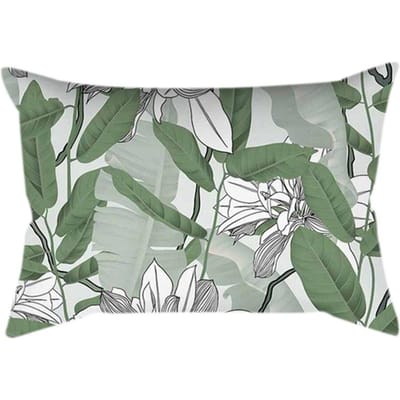 Botanische Mozaïek Kunst Huis Polyester Decor Kussensloop Elegante Woonkamer Bank Rechthoekige Kussenhoes 30x50cm 30x50cm