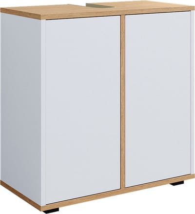 Vicco Didi Wastafelonderkast – 60 x 62 cm met 2 deuren Wit/Kunstnijverheid
