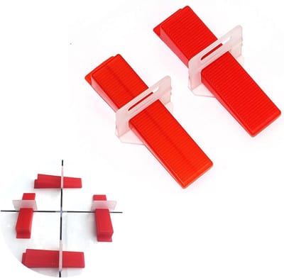 Tegel Nivelleersysteem - Afstandhouders en Wiggen - Vlakke Tegels Plaatsen - Herbruikbare Wiggen - 1/8 Inch - Multicolor