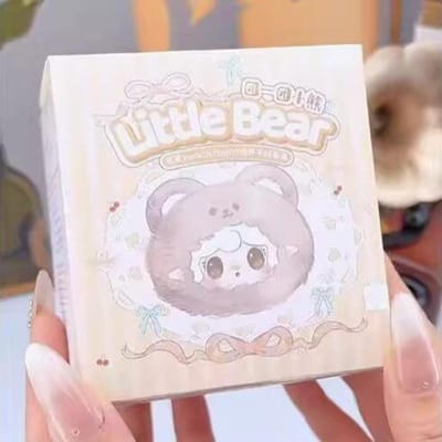 Yooki V9 Teddy Beertje Serie Vinyl Poppetje Blind Box Kawaii Anime Geur Hanger Tas Decoratie Mysterie Cadeau Figuur Speeltje white