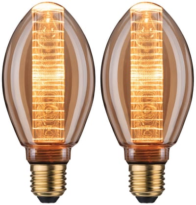 Inner Glow Edition Set LED-kolf E27 230V 2x230lm 2x4W 1800K Goud ringpatroon