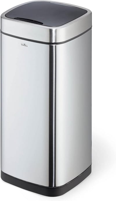 Sensor Prullenbak met Sensor 35 Liter Zilver - Contactloos & Hygiënisch