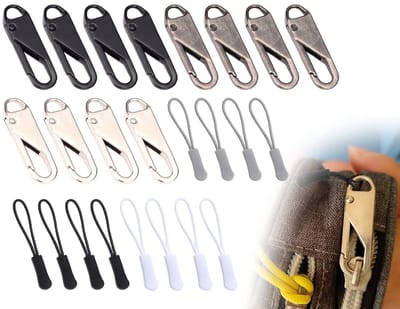 Ritssluiting Reparatie Set - Rits Vervanging - Kleding Repareren - 24 Stuks 3 Kleuren