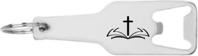 Akyol - jezus flesopener - Jezus - messias, christen, kruis, opstanding, vergeving, liefde. - messias, christen, kruis, opstanding, vergeving, liefde. - 105 x 25mm
