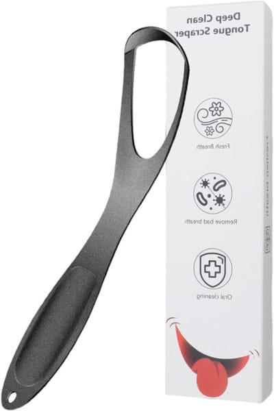 Tongschraper RVS - Ademverzorging Hulpmiddel - Mondhygiëne Verbeteren - Ergonomische Anti-slip Grip - 145 cm - Zilverkleurig