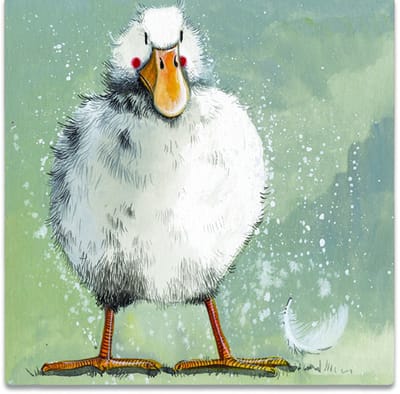 Alex Clark Feathers Fridge Magnet ~ Koelkast magneet eendje