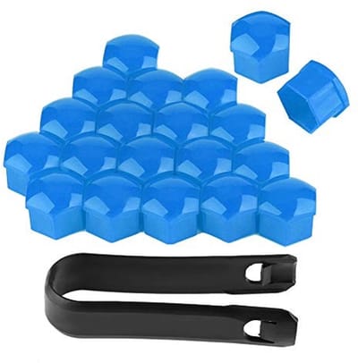 Dailygoods- Wielmoerdoppen 20 Stuks - 19 mm Nylon PA66 - Beschermhoes - Automatische Naafschroefhoes - Buitenbescherming - Slijtvast en Duurzaam - Moerafdekkingen