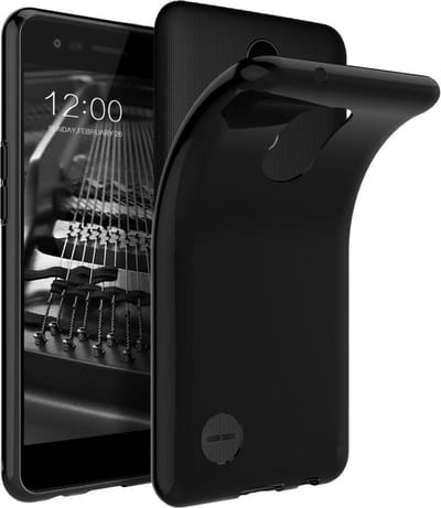 Zwart TPU Siliconen Hoesje Geschikt voor LG K10 (2017)