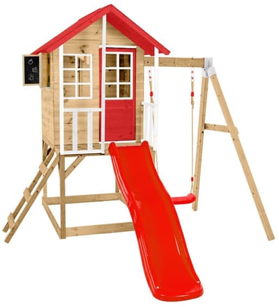 Zwerkules - ZW3832 - Speelhuisje Lolla incl. glijbaan en schommel