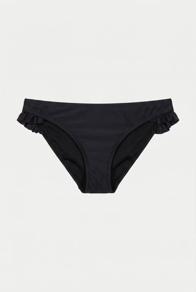 Shiwi Classic Ruffle Bikini Bottom Black Size: 44 | Bikinis Outlet | Dames | Zwart