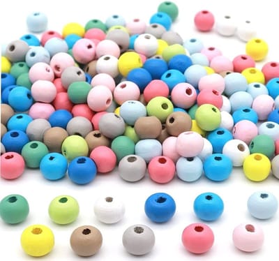 1000 Stuks 8mm Kralen voor Sieraden Maken in Macaron Kleuren, Houten Kralen voor Knutselen en Cadeaus