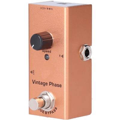Vintage Fase Elektrische Gitaar Effectpedaal Enkel Mini Phaser DC 9V JDF?6 Gitaaraccessoires brown