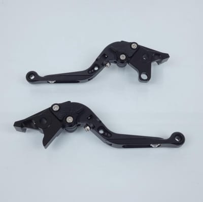 Levier frein droit Myra pour Moto Kawasaki 1200 ZRX R 2001 à 2006 alu CNC noir / paire Neuf