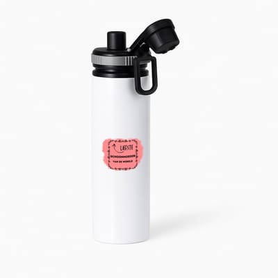 Hacebo® - de liefste schoonmoeder van de wereld waterfles met draaidop grijs - Schoonmoeder - de liefste schoonmoeder - Moeder cadeautjes - moederdag - verjaardag - geschenk - kado - water fles - 850ML