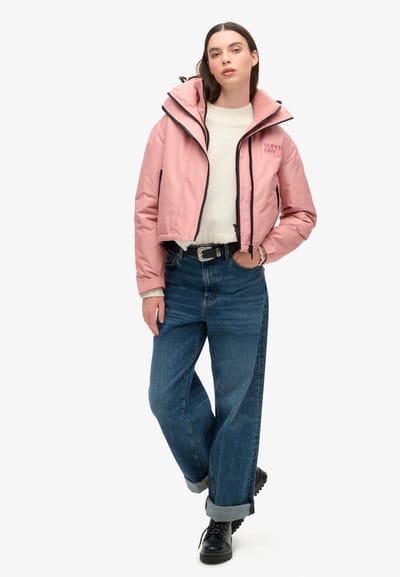 Superdry - Windbreaker jas met capuchon en borduursel - Dames