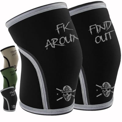 Dikke Kniebanden voor Krachttraining en Squats (7mm) voor Mannen en Vrouwen