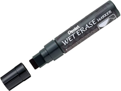 Pentel Krijtmarker SMW56 Zwart - 10mm Tip