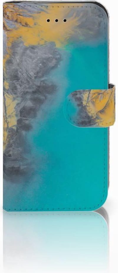 iPhone 7 | 8 | SE (2020) | SE (2022) Bookcase Marble Blue Gold
