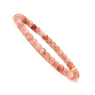 Bixorp Gems Zonnesteen Edelstenen Armband 4mm - Edelsteen Kralenarmband - Spiritueel Cadeau - 20cm