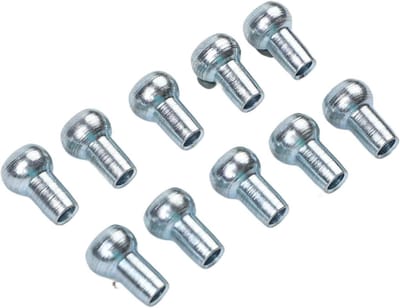 Kabelkogelaansluitingen - Touwaanslagballen - Fitnessapparatuur Onderhoud - Robuuste metalen constructie - 10 stuks - Zilver