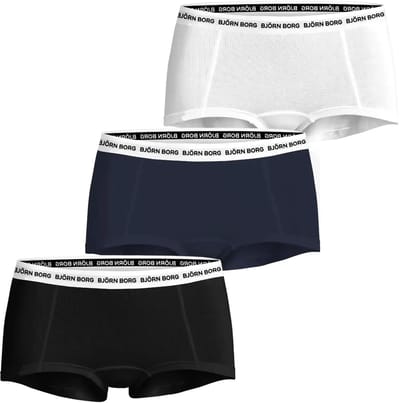Bjorn Borg 3-pack dames boxershort- Logo shorts - Dames katoenen onderbroeken - Boxershorts dames - - XL - Wit