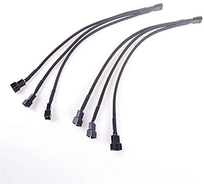 27 cm PWM ventilatorkabel adapter 1 tot 3 converter voor PC