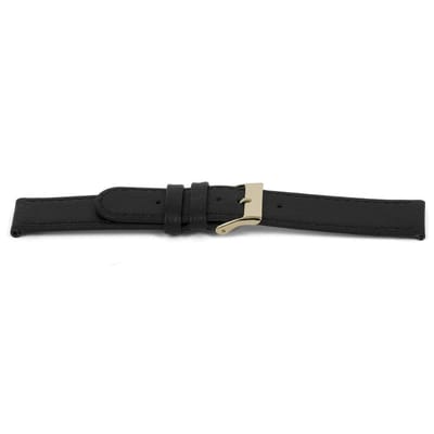 Horlogeband C113G Classic Zwart Goud XS 12x12 mm