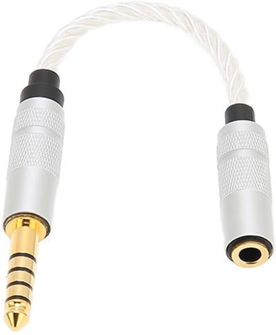 Dailygoods - Hoofdtelefoonadapter - 4,4 Mm naar 3,5 Mm - Duurzaam ontwerp - 4 strengen koper - Hoge geluidskwaliteit - Geschikt voor muziekliefhebbers...