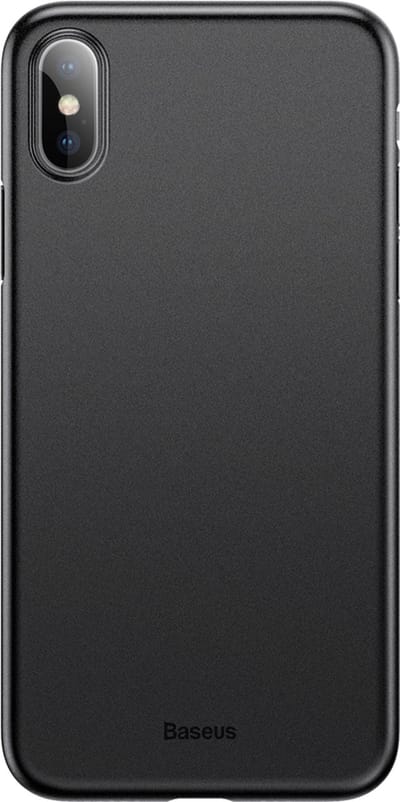 Baseus Wing geschikt voor iPhone X XS case Ultra dun Lichtgewicht - Zwart