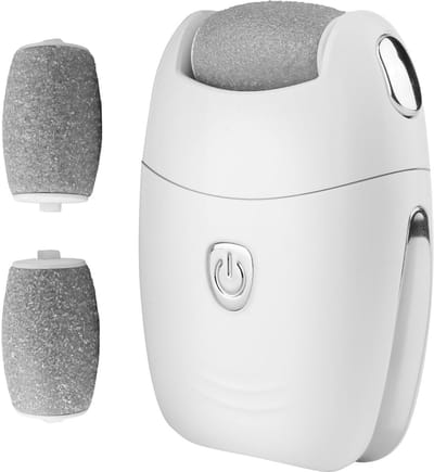 longziming -Elektrische Eeltverwijderaar voor Voeten – Professionele Oplaadbare Voetverzorging met 3 Vervangbare Rollen, Sterke Eeltverwijderaar, Eeltraspel en Foot Callus Remover Set