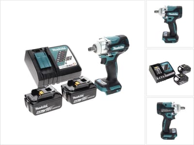 Makita DTW 300 RG accu-slagmoersleutel 18 V 330 Nm 1/2" borstelloos + 2x accu 6,0 Ah + oplader