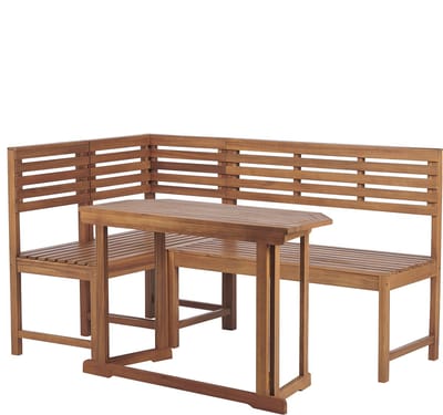 TREIA - Tuinset voor 4 - Lichte houtkleur - Acaciahout