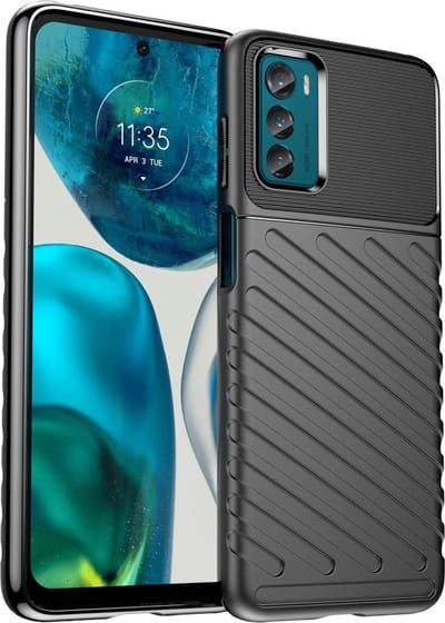 Coverup Hoesje - Geschikt voor Motorola Moto G42 Hoesje - Coverup Rugged Shield TPU Back Cover - Zwart