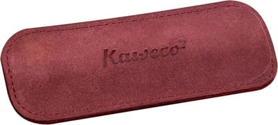 Kaweco - Velours pouch ECO Sport - Burgundy - with print - 2 pens - Let op: afwijkend formaat, dit etui is uitsluitend bestemd voor de Kaweco Sport (kleiner formaat pen).