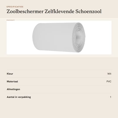 Dailygoods- Zoolbeschermer Zelfklevend - Antislip Bodembeschermer - Waterdicht en Slijtvast - Geschikt voor Hoge Hakken/Sneakers - Eenvoudig aan te brengen - Snijbaar voor elke maat - Schoenzool