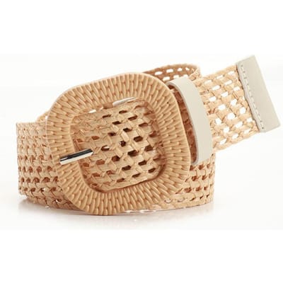 Boho Damesriem Hip Hop Meisjes Gebreide Jeans Jurk Accessoires Tailleband Mode Eenvoudig Ontwerp Gesp Tailleband 100cm beige