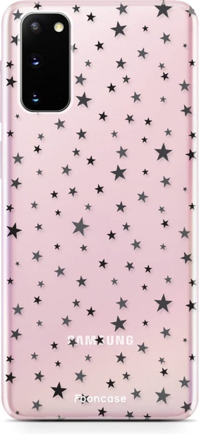 Fooncase Hoesje Geschikt voor Samsung Galaxy S20 - Shockproof Case - Back Cover / Soft Case - Stars / Sterretjes