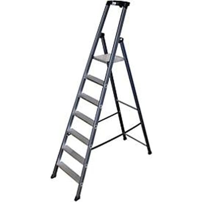 Trapladder, geanodiseerd, 7 treden