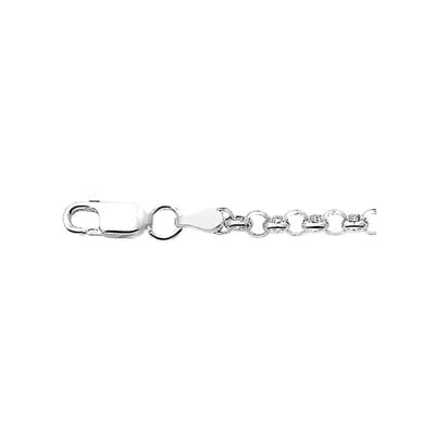 YO&NO - Ketting - Zilver - Jasseron - 3.6mm - 42mm - Sieraden Vrouw - Heren - Gerhodineerd - Zilver 925