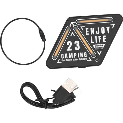 LED Looplicht Dimbaar 2600K Warm Wit Hangend Nachtloop Waarschuwing Veiligheidslicht voor Joggen black