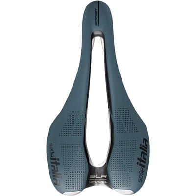 Selle Italia Slr Boost Gravel Superflow Ti 316 Zadel Blauw 130 mm